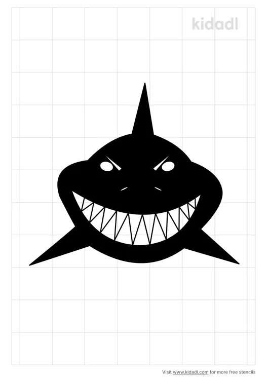 Shark Scary Stencils