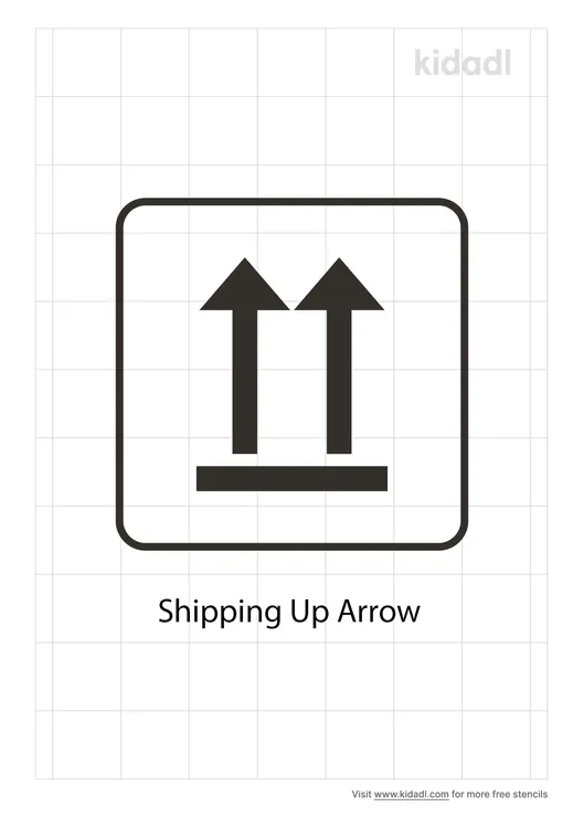 Shipping Up Arrow Stencils