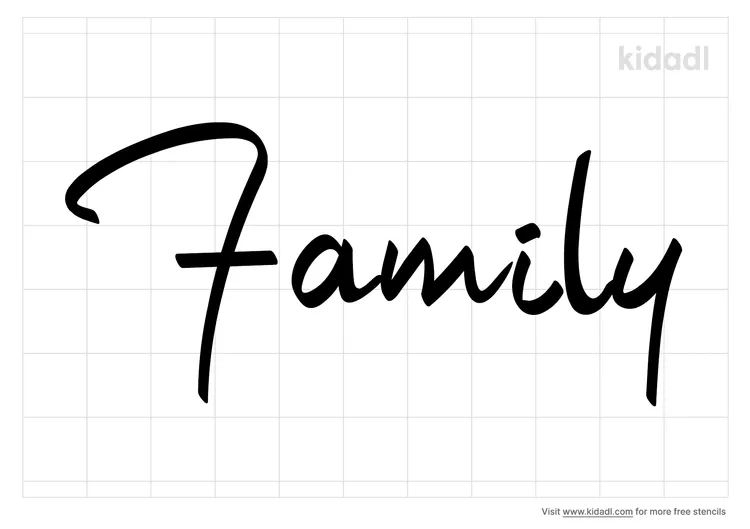 Sign Family Stencils