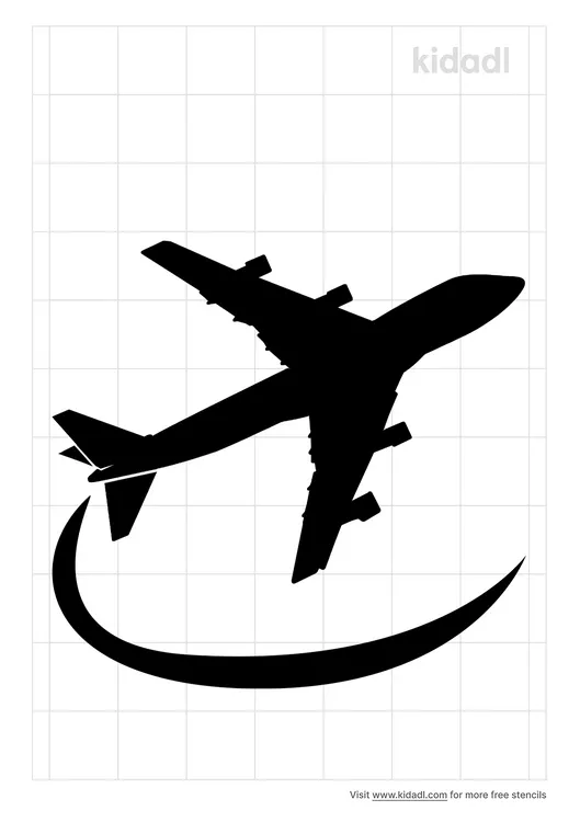 Simple Airplane Stencils