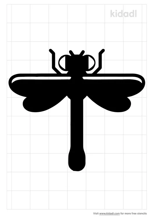 Simple Dragonfly Stencils