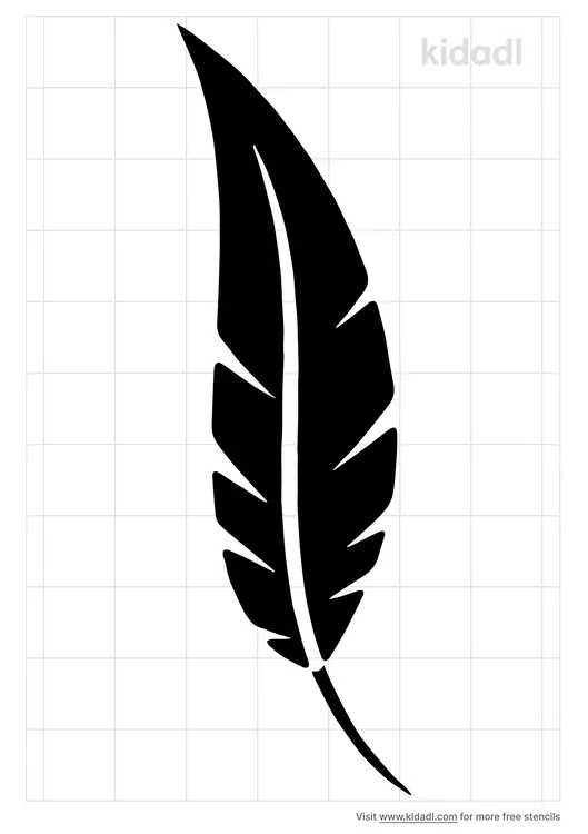 Simple Feather Stencils