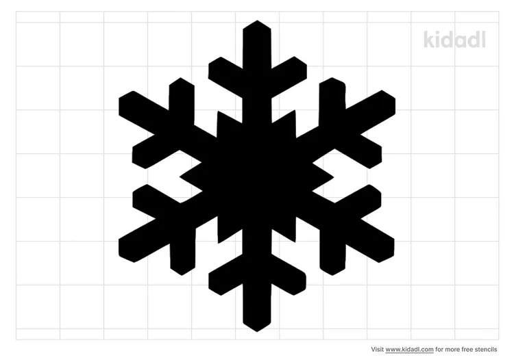 Simple Snowflake Stencils