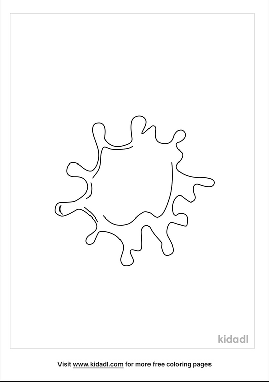 Slime Coloring Pages Printable : The coloring page is printable and can