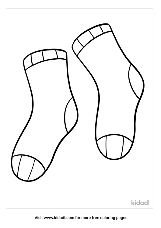 Socks Coloring Pages Free Fashion Beauty Coloring Pages Kidadl