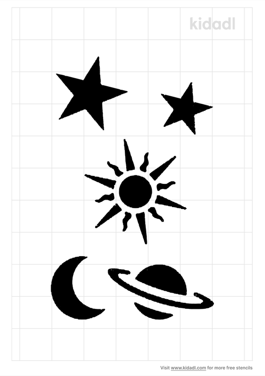 simple sun stencils free printable space stencils kidadl and space stencils free printable stencils kidadl