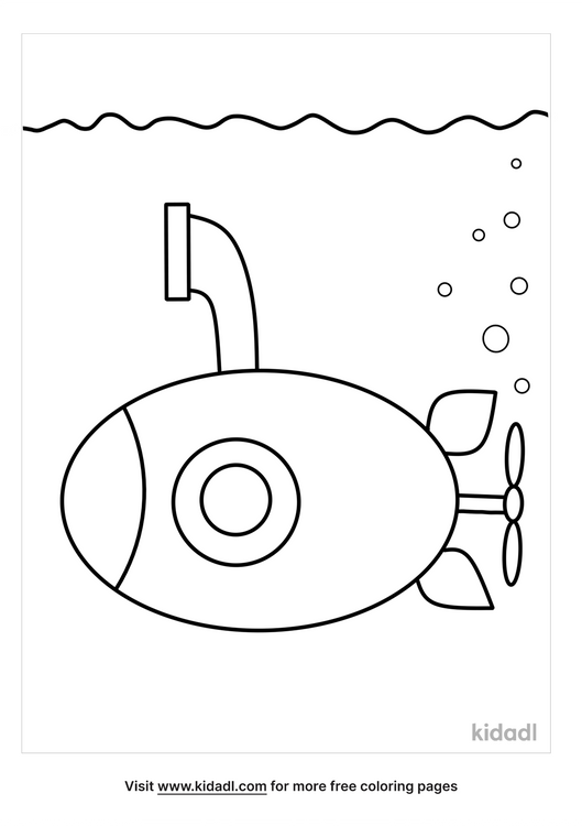 Download Submarine Coloring Pages Free Vehicles Coloring Pages Kidadl