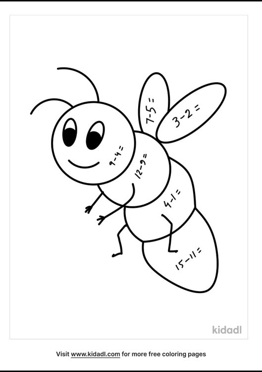 subtraction coloring pages free school and subjects coloring pages kidadl