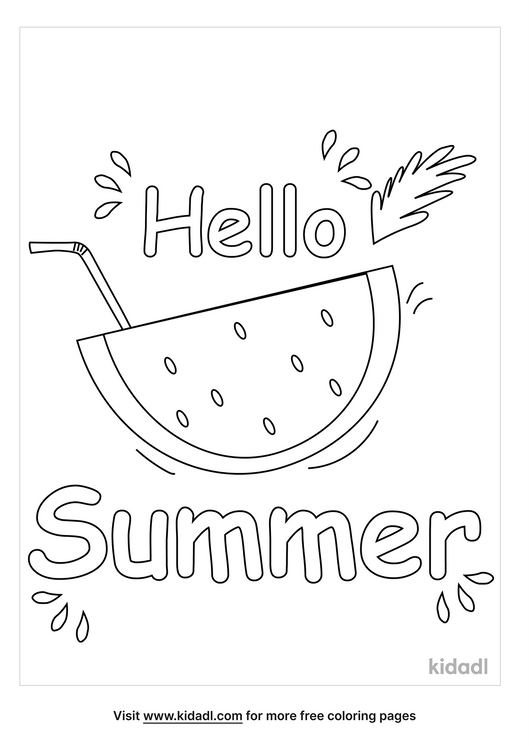 Summertime Coloring Pages | Free Summer Coloring Pages | Kidadl