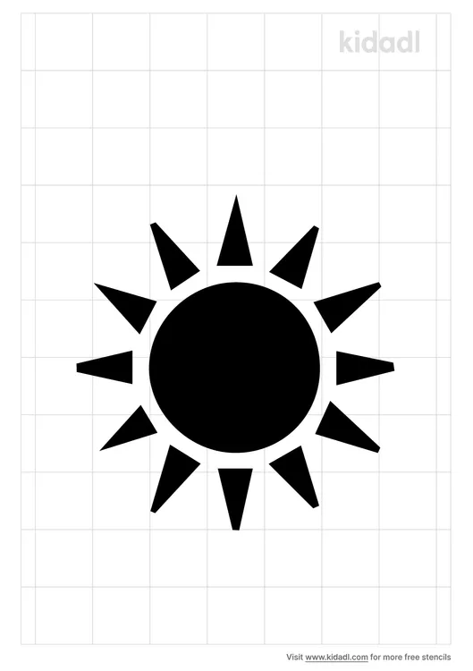 Sun Pattern Stencils