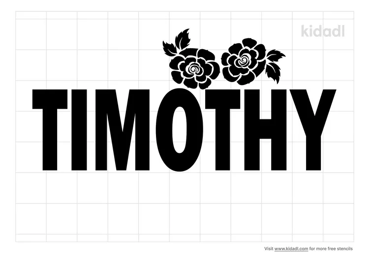 Timothy Name Stencils