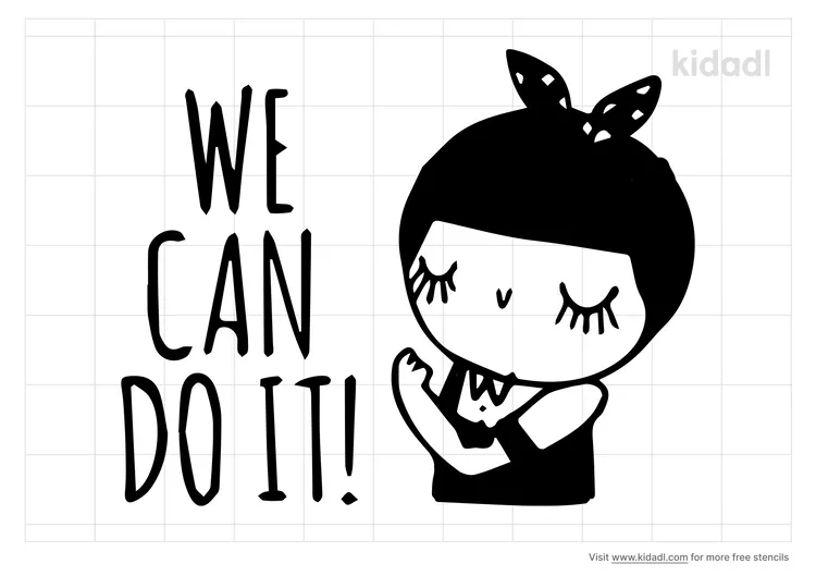 We Can Do It Stencils