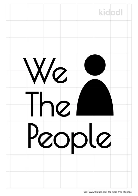 We The People Stencils
