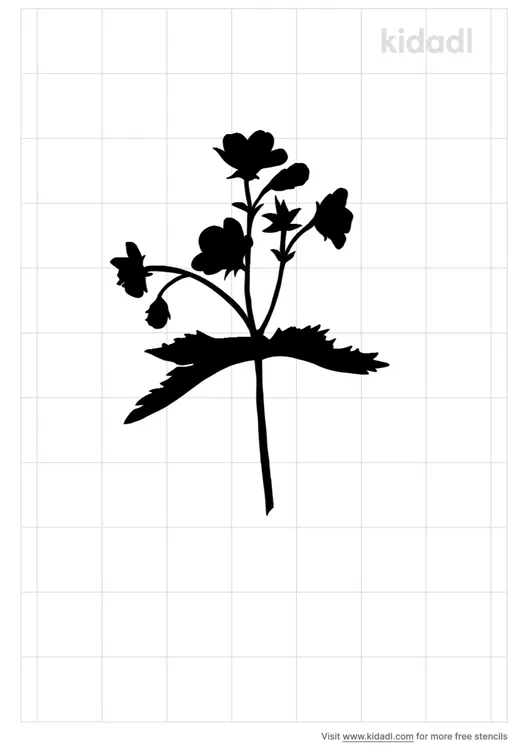 Wild Geranium Stencils