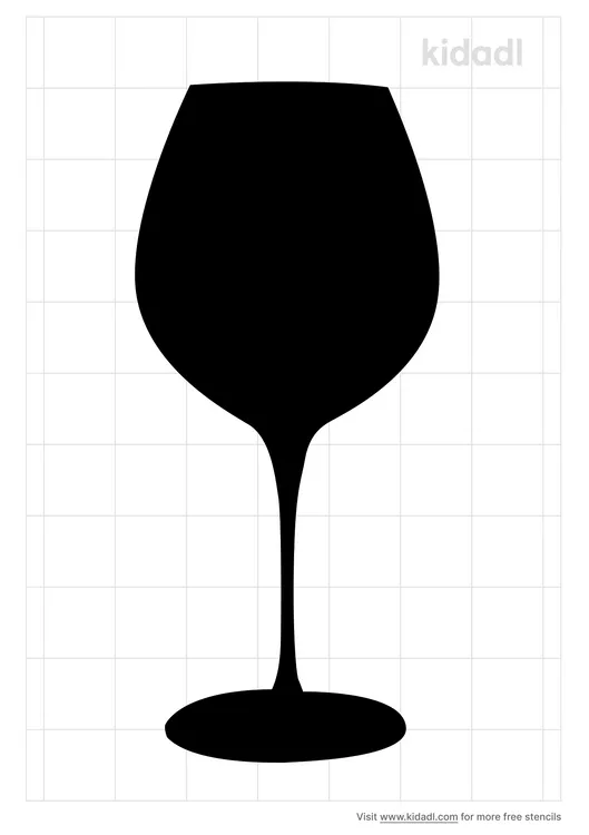 Wine Glasses Stencils