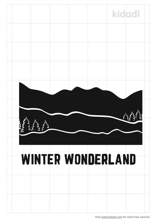 Winter Wonderland Stencils