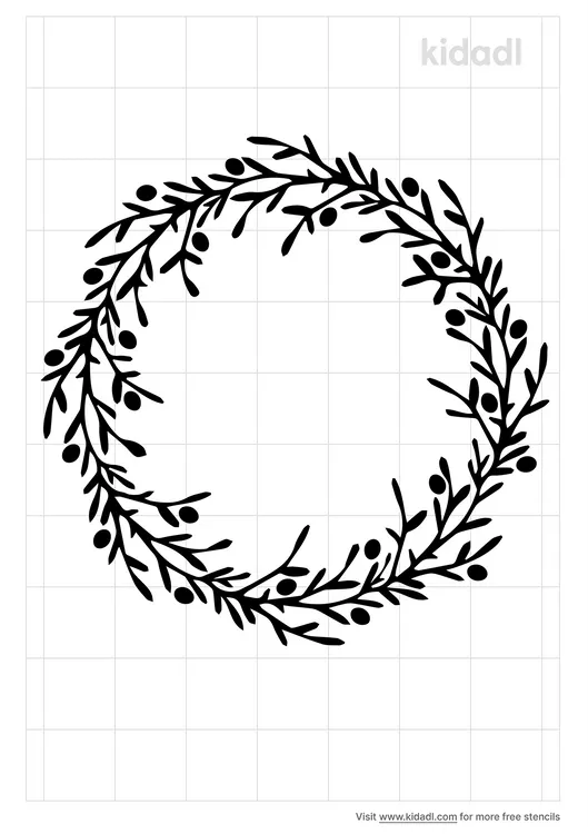 Winterberry Wreath Stencils