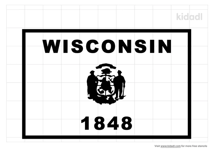 Wisconsin Flag Stencils