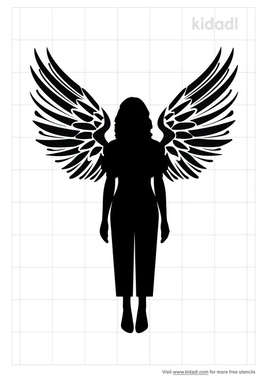 Woman With Wings Stencils