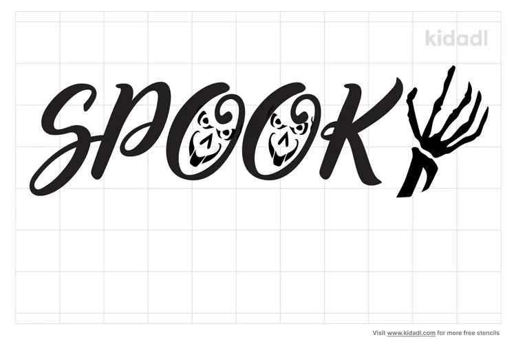 Word Spooky Stencils