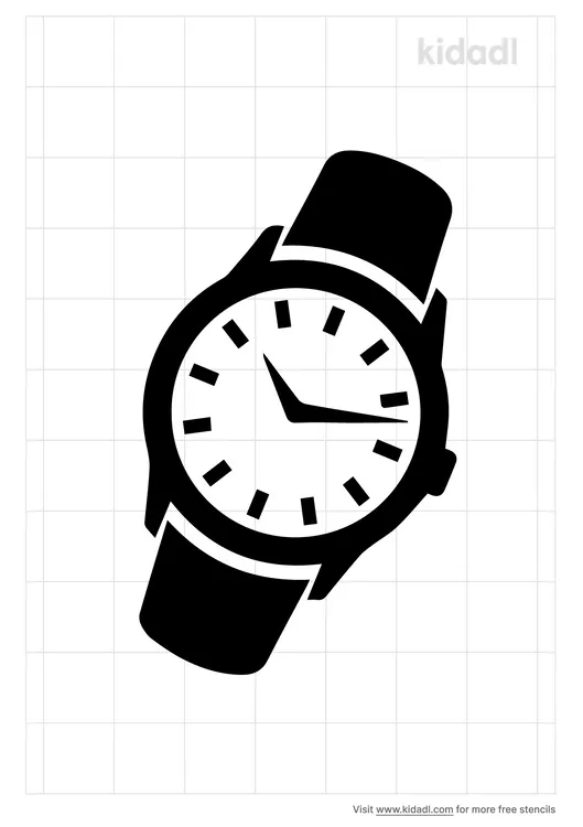 Wrist Watch Stencils