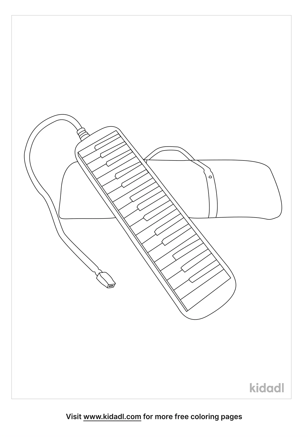 Melodica Coloring Page