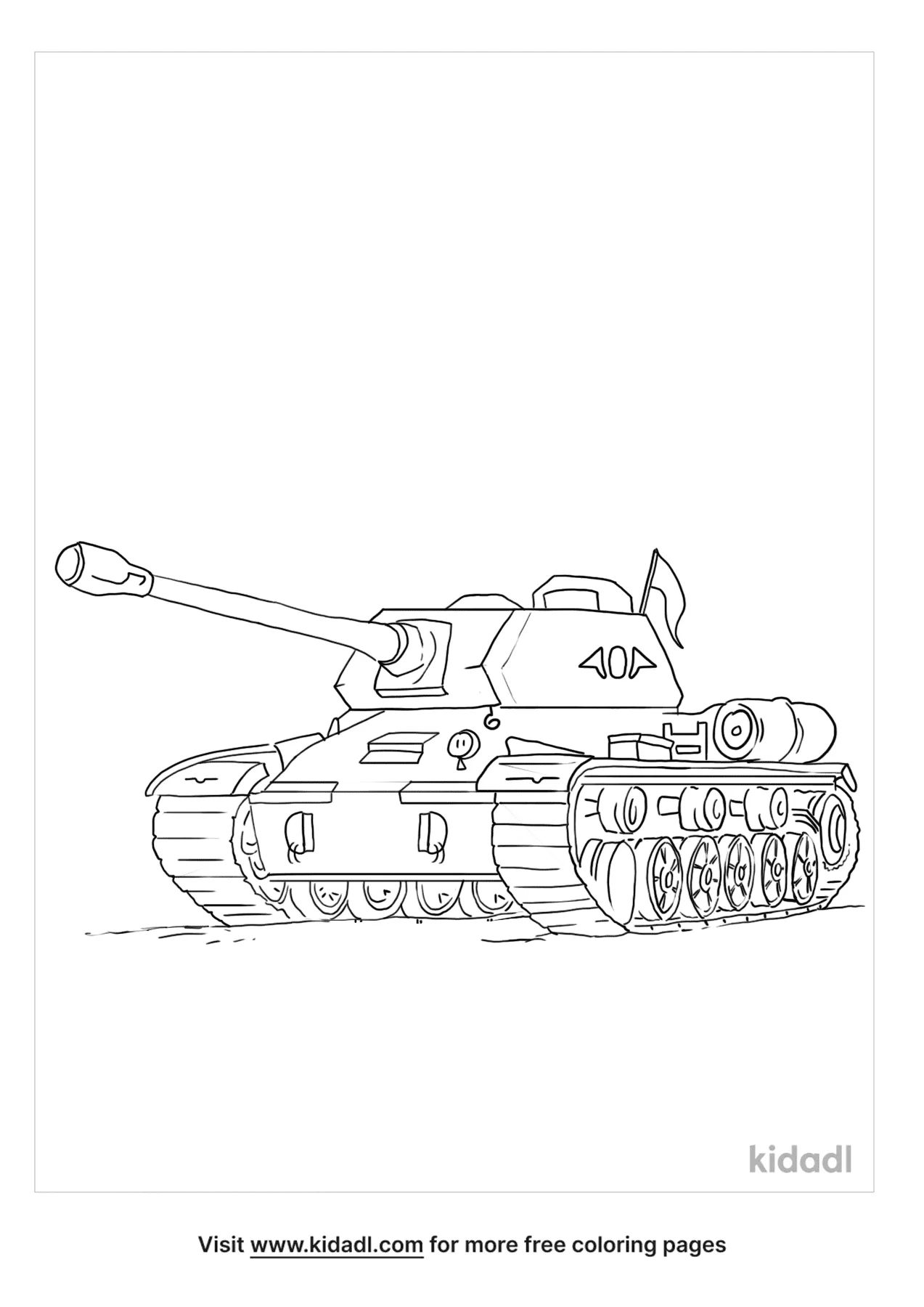 Military Vehicle Coloring Page