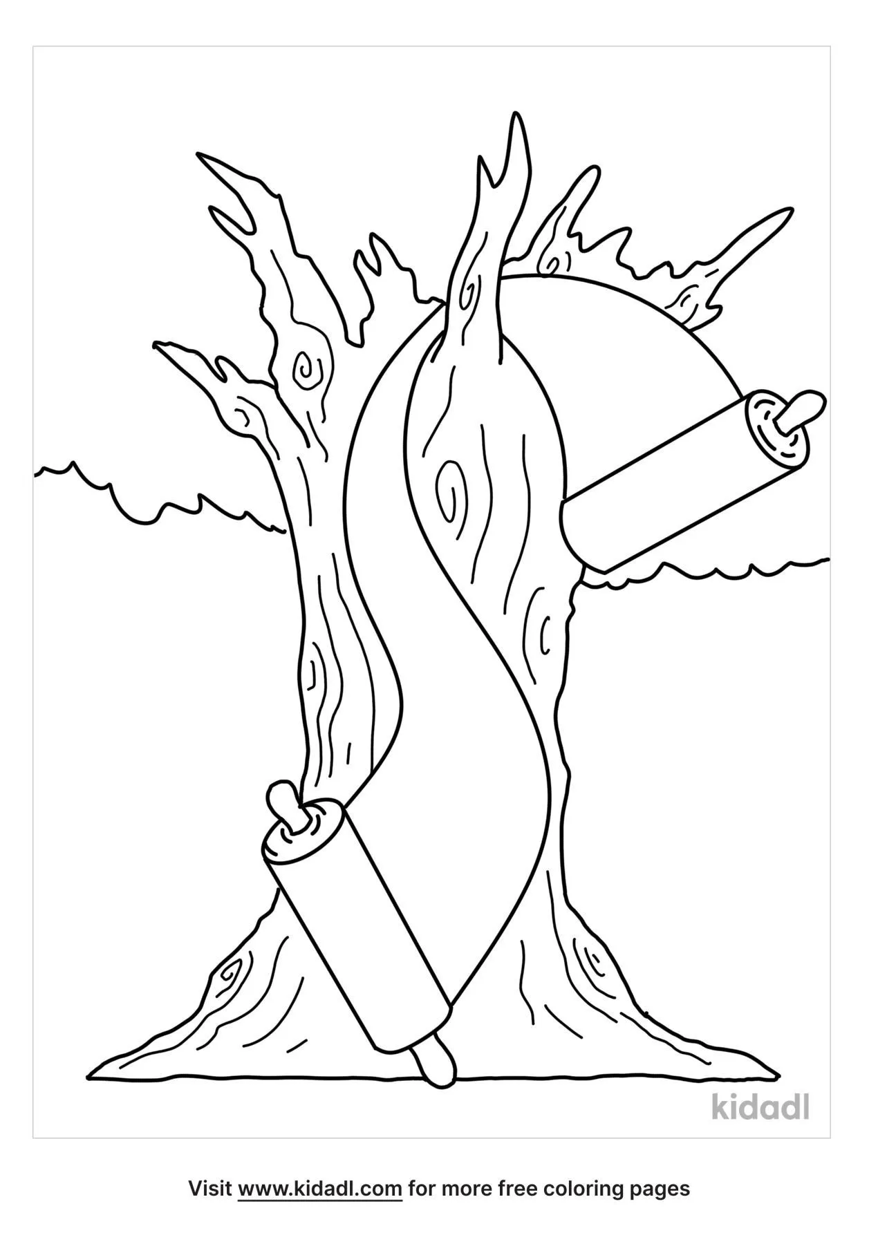 Mitzvah Tree Coloring Page