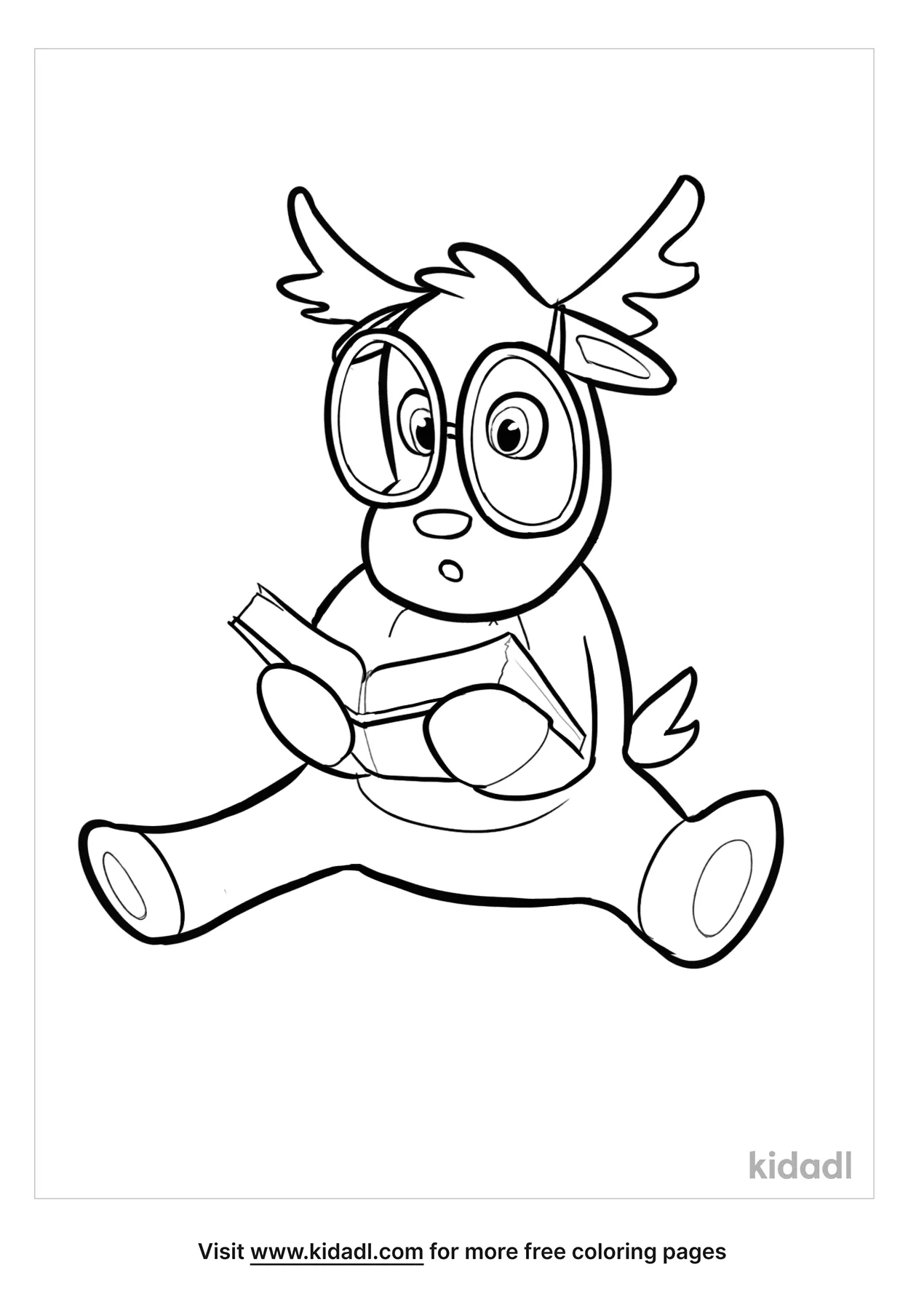 Cute Moose Coloring Pages Free Animals Coloring Pages Kidadl