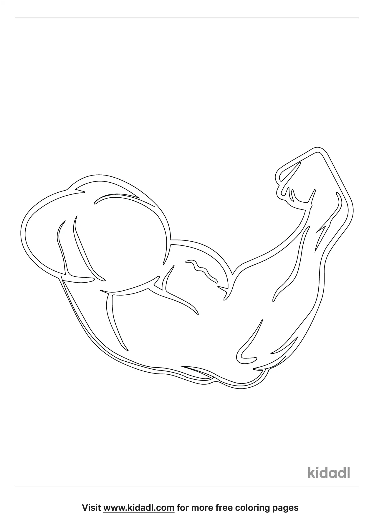 muscle coloring pages for kids