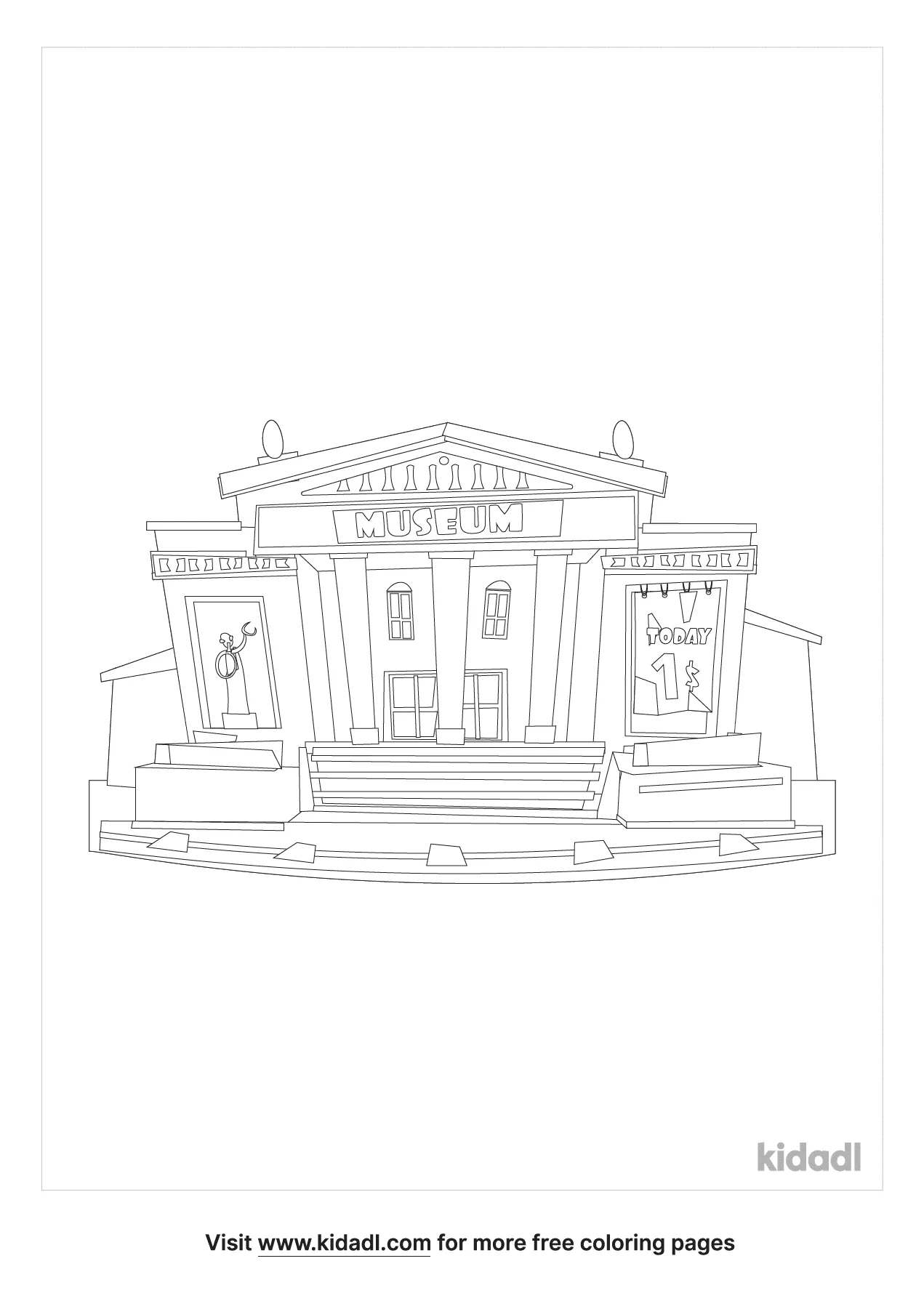 musuem coloring pages