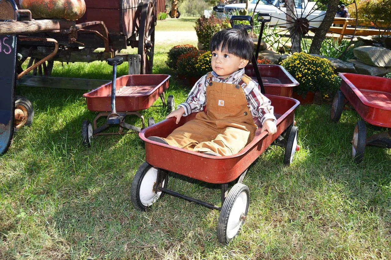 Radio Flyer, after the initial popularity of their wagon, branched out into other toys like tricycles, ride-on, scooters, and bikes.
