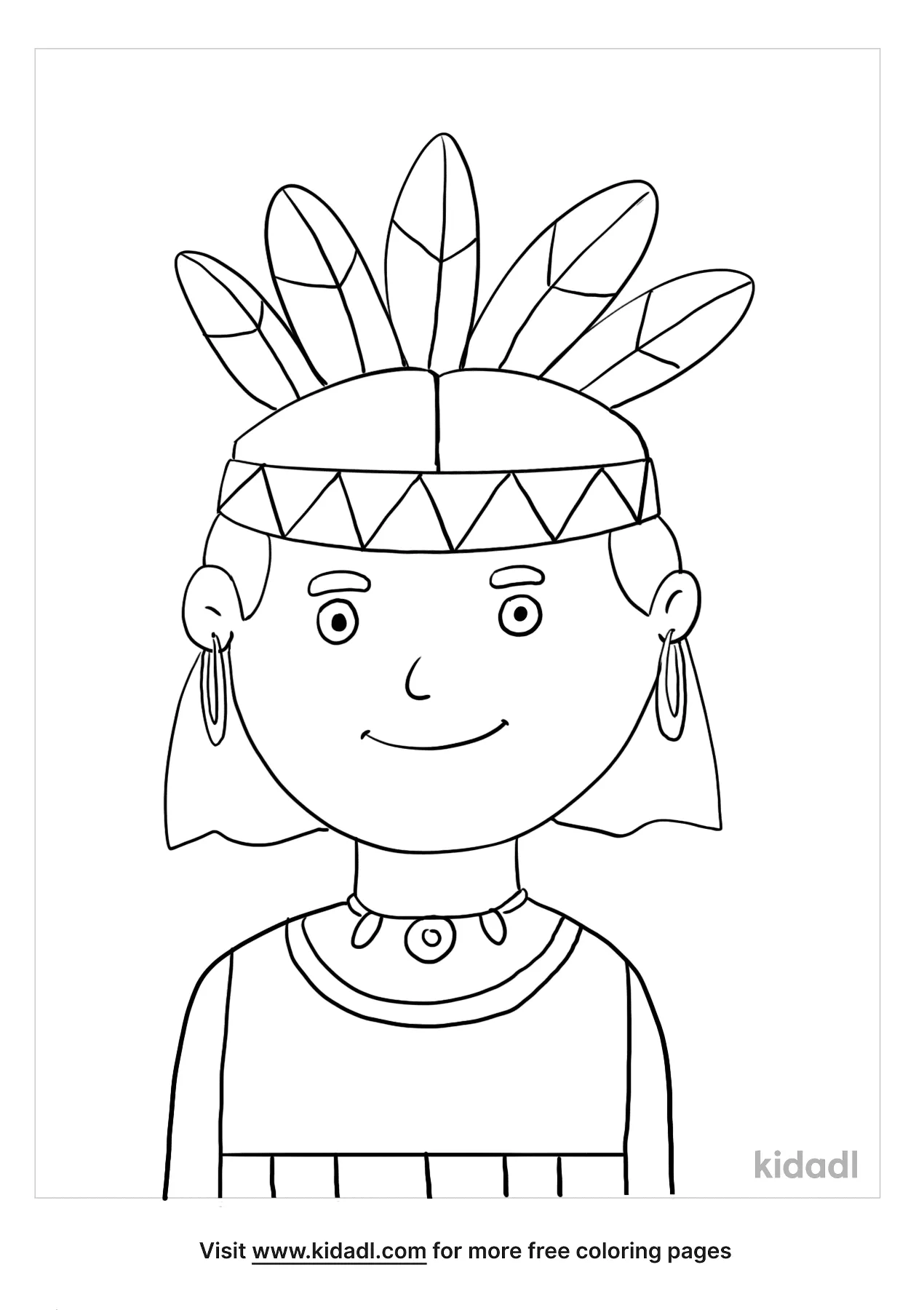 native american coloring pages free people and celebrities coloring pages kidadl