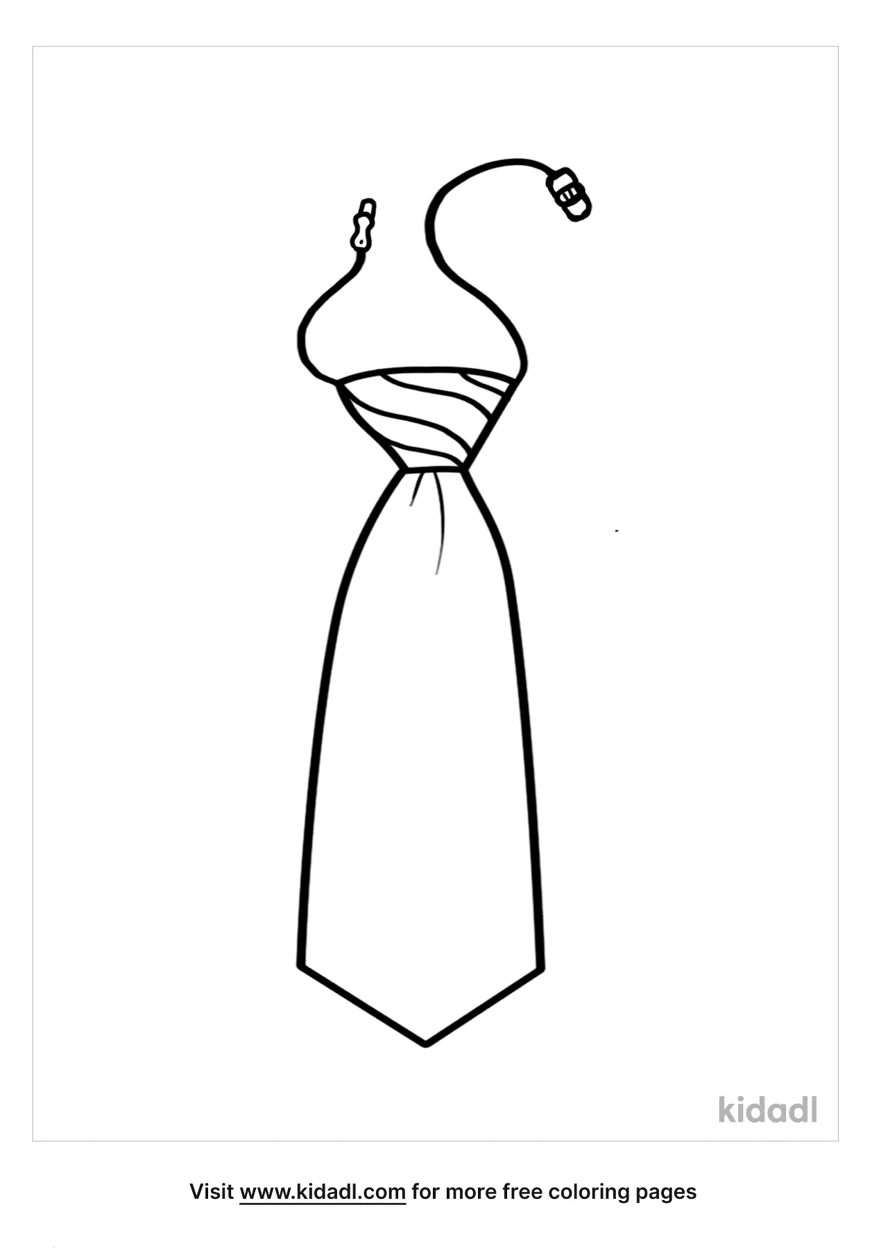 Necktie Coloring Pages Free Fashion Beauty Coloring Pages Kidadl