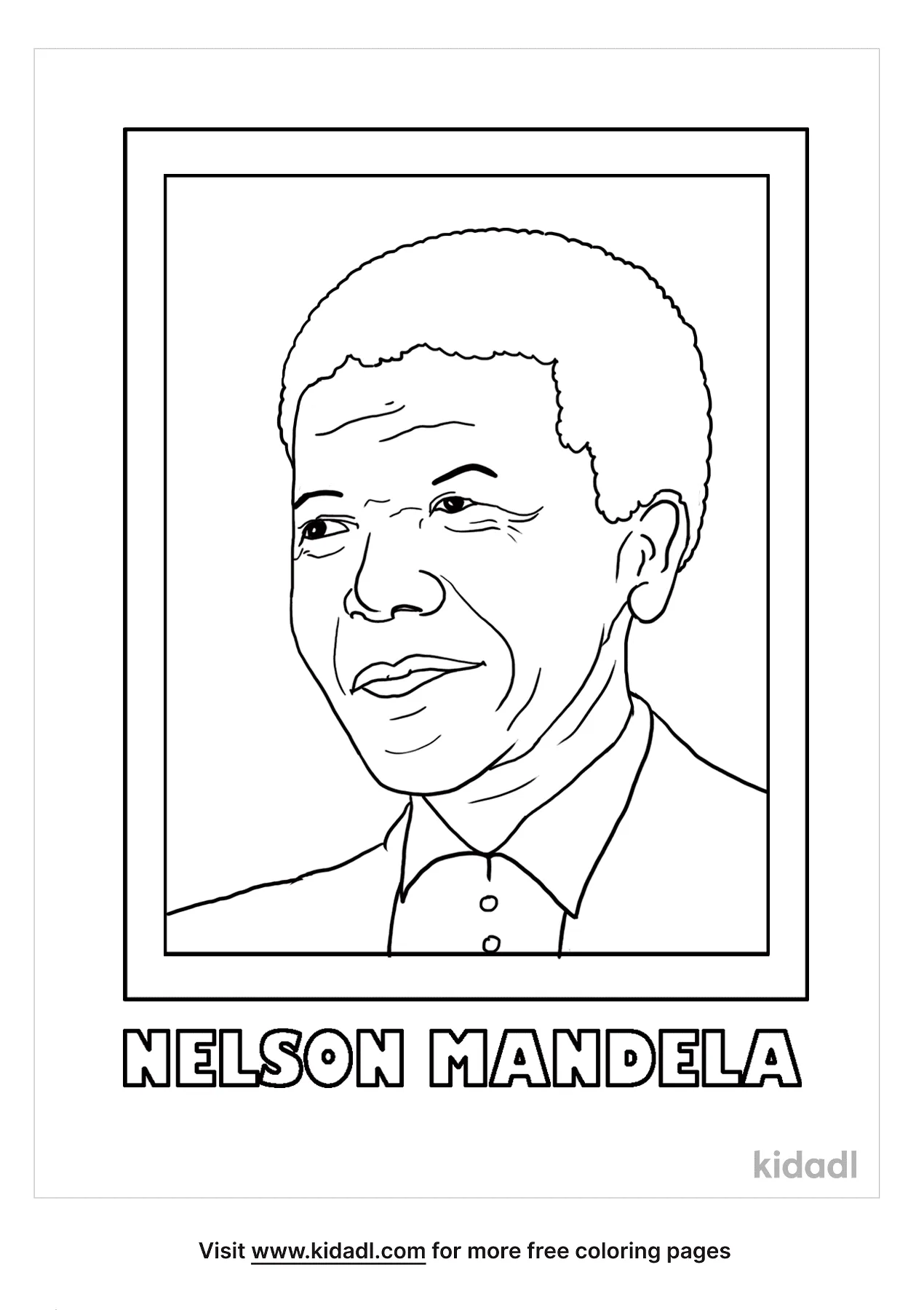 Nelson Mandela Coloring Page Paintbox Art Studio - vrogue.co