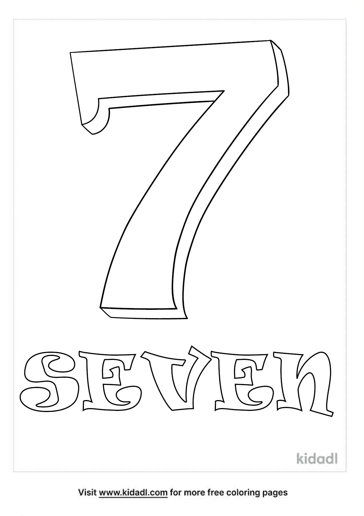 Discover The Fun Of Number 7 Coloring Pages For Kids - vrogue.co