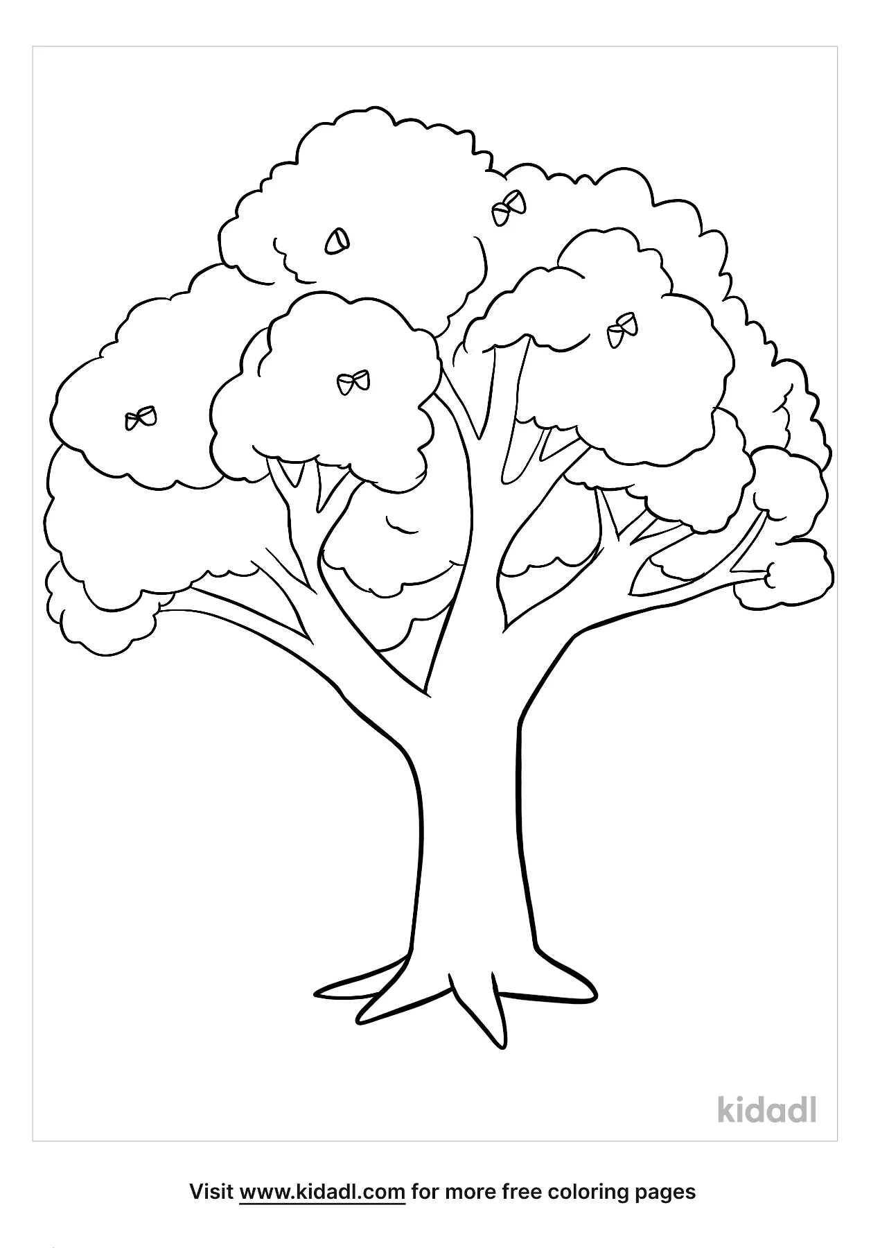 a tree coloring pages