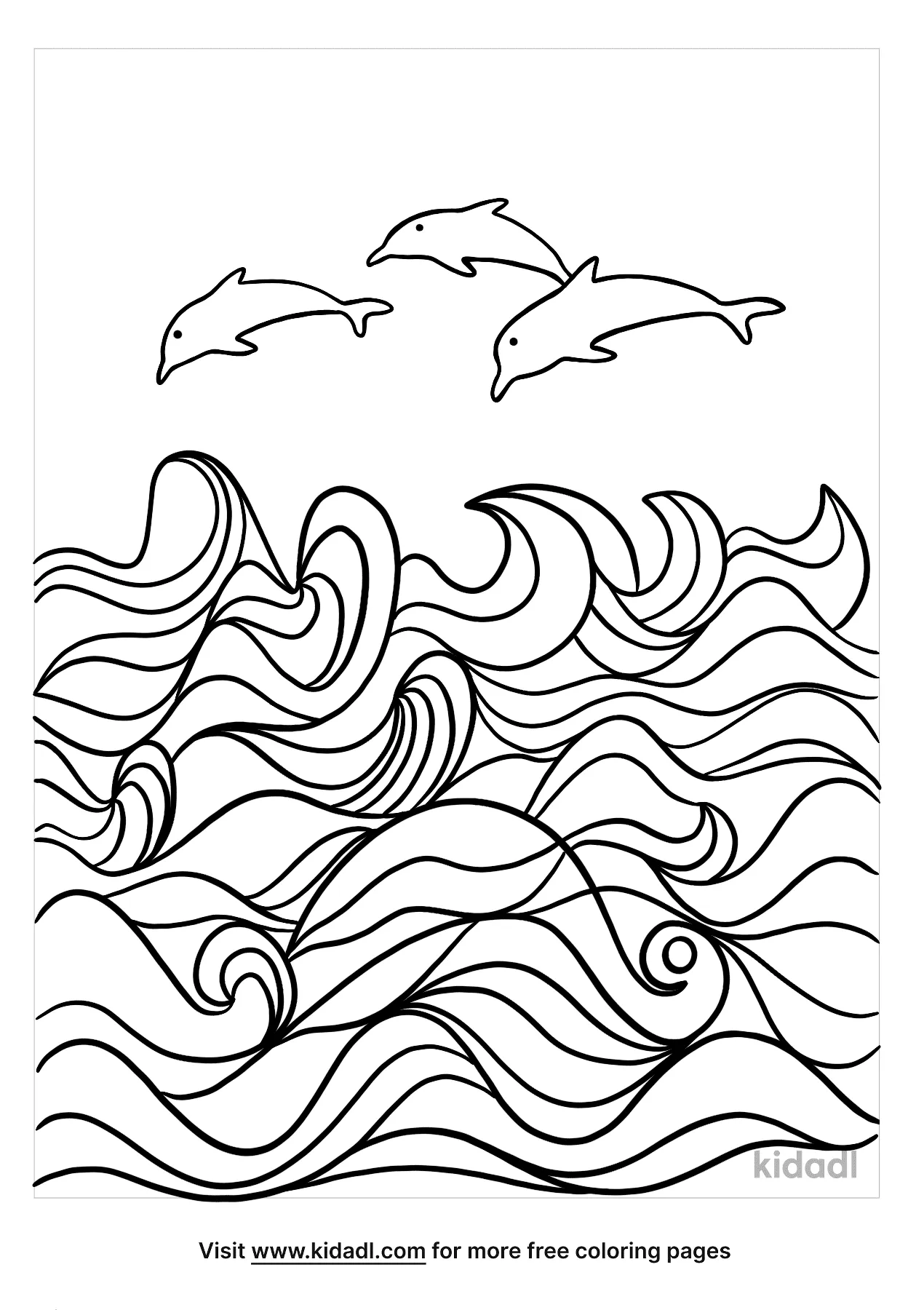 41+ fresh pics Adult Coloring Page Ocean Waves - Zentangle Dolphin With