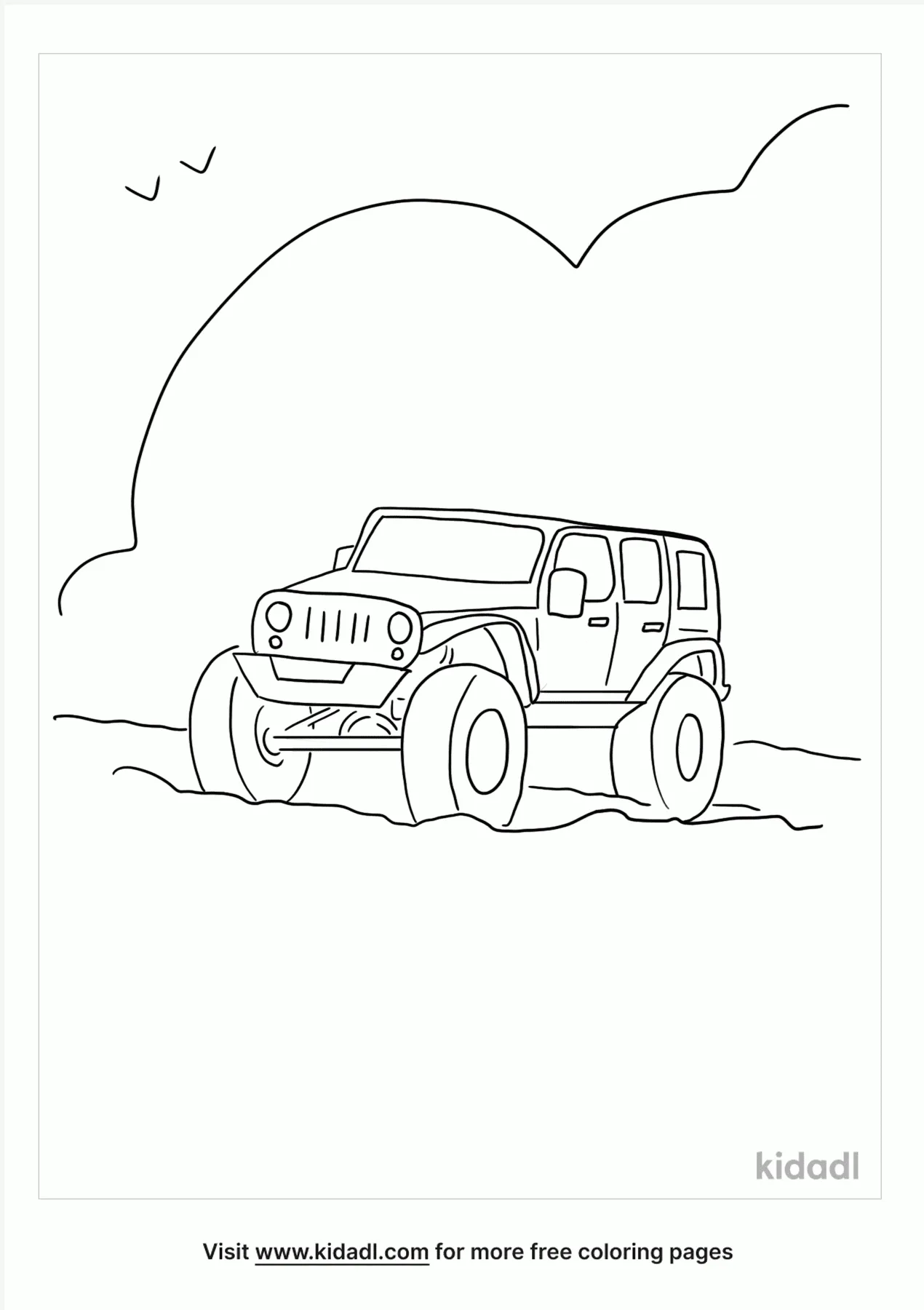 Off Road Car Coloring Page
