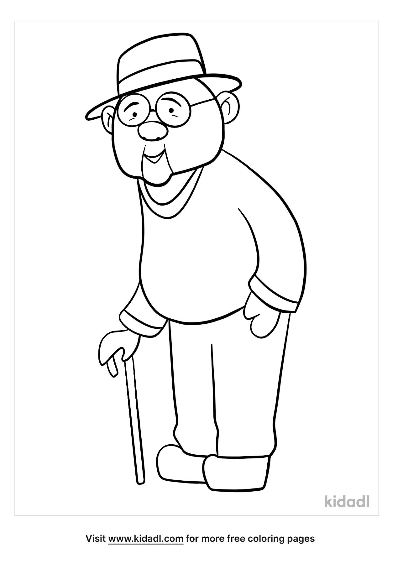 old man jenkins coloring pages