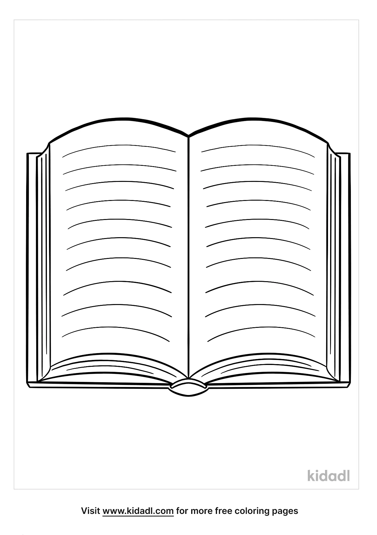 Open Book Coloring Pages   Free At home Coloring Pages   Kidadl