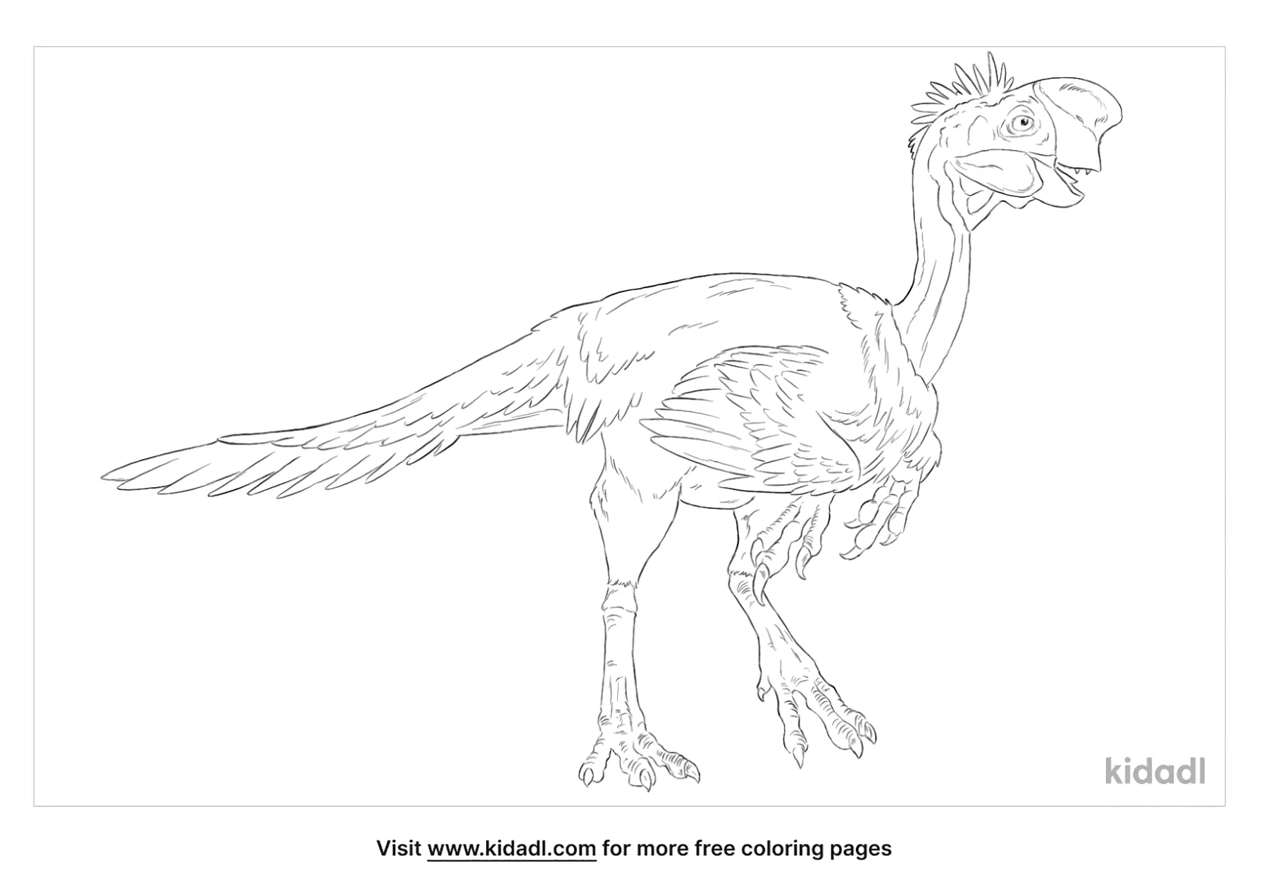 Oviraptor Coloring Page