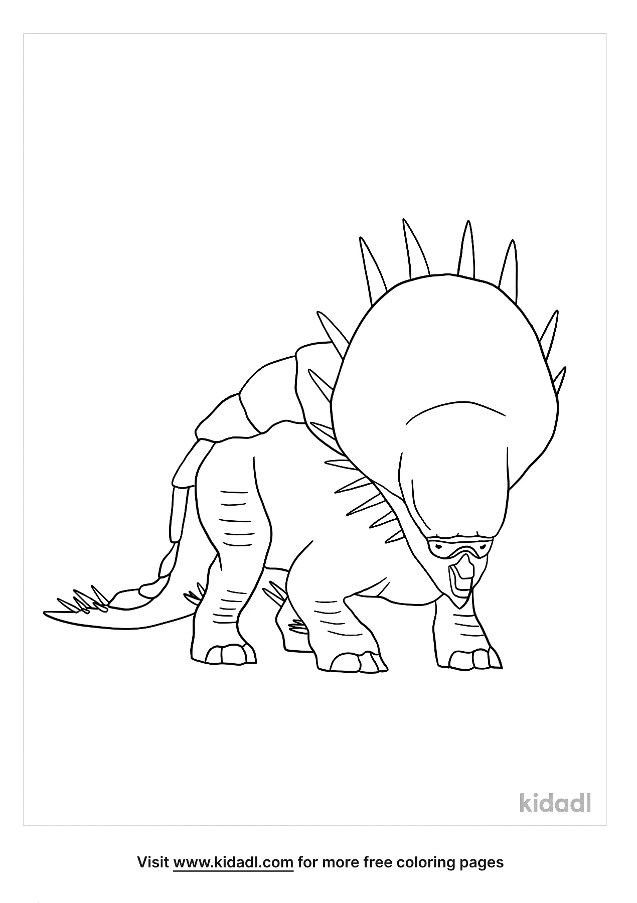 Pachyceratops Coloring Page