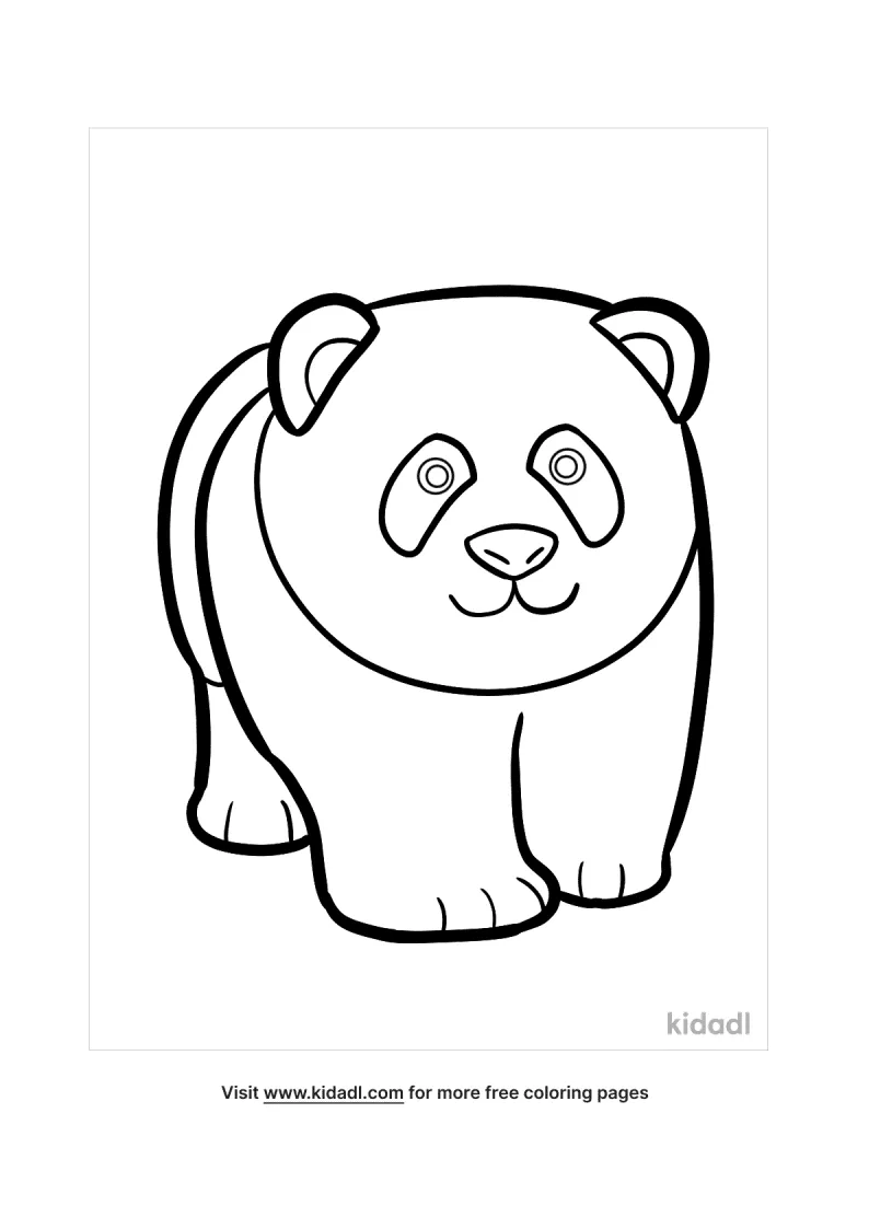 panda coloring pages free mammals coloring pages kidadl