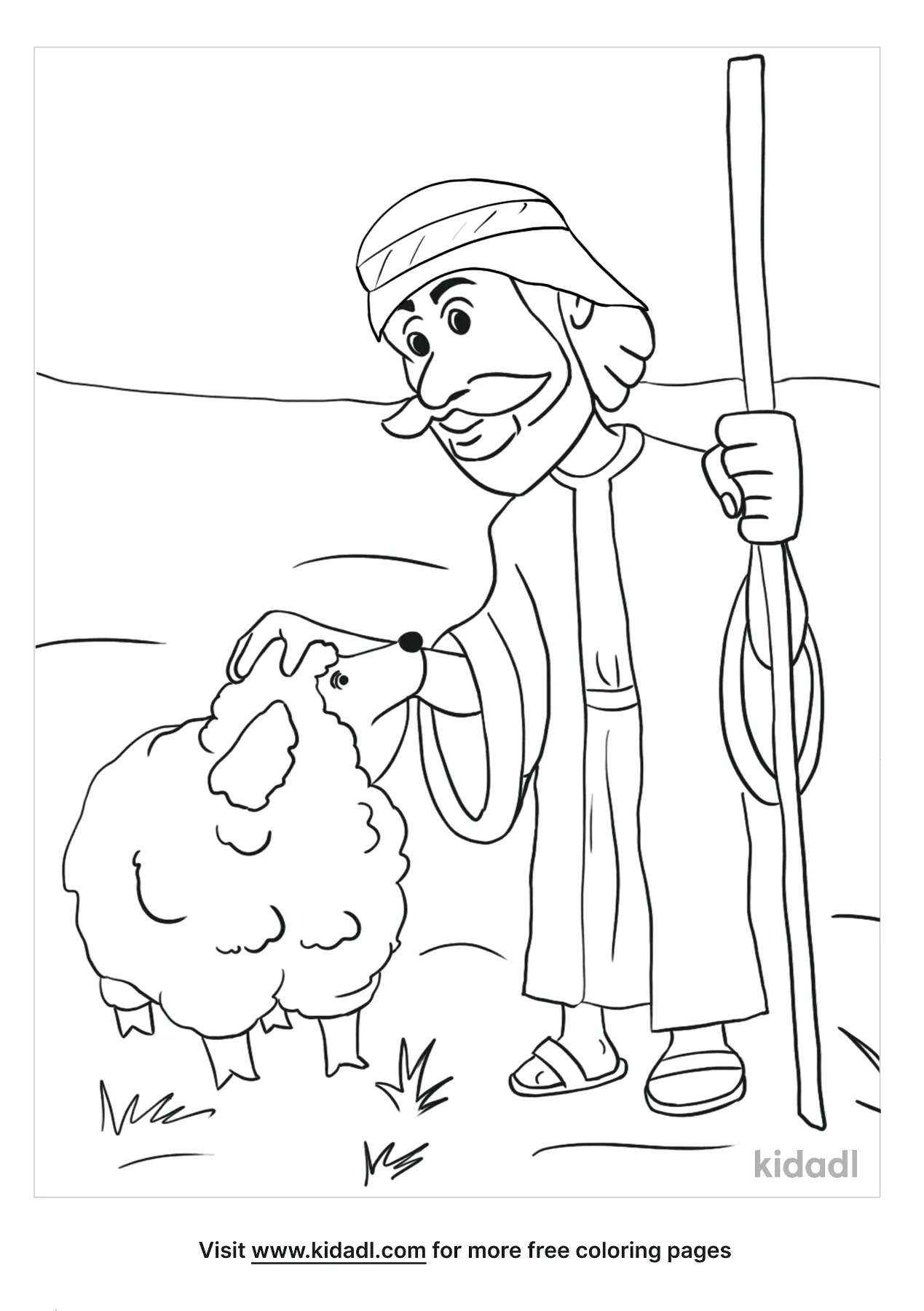 Parable Of The Lost Sheep Coloring Pages   Free Bible Coloring ...