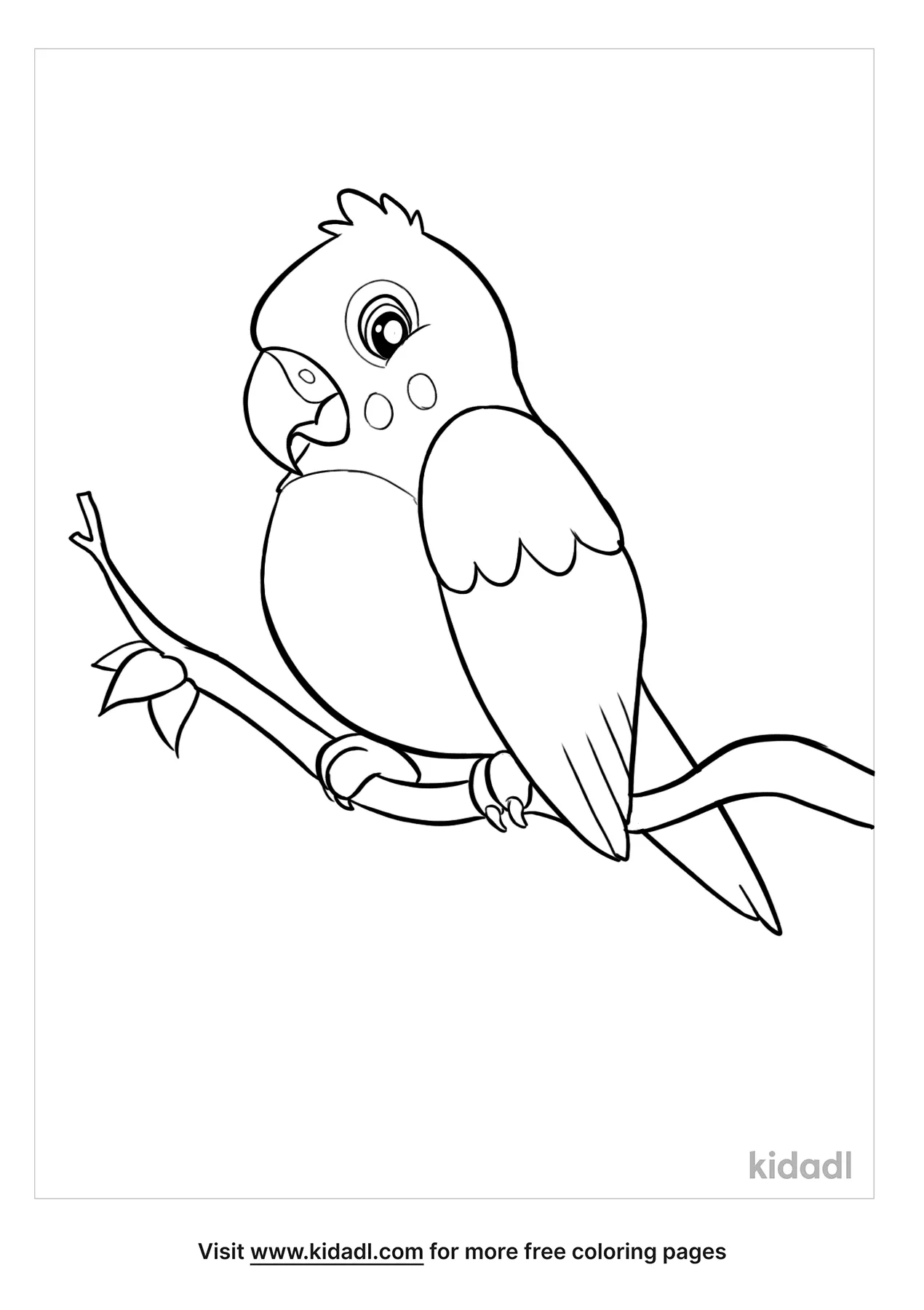 Parakeet Coloring Pages Free Birds Coloring Pages Kidadl