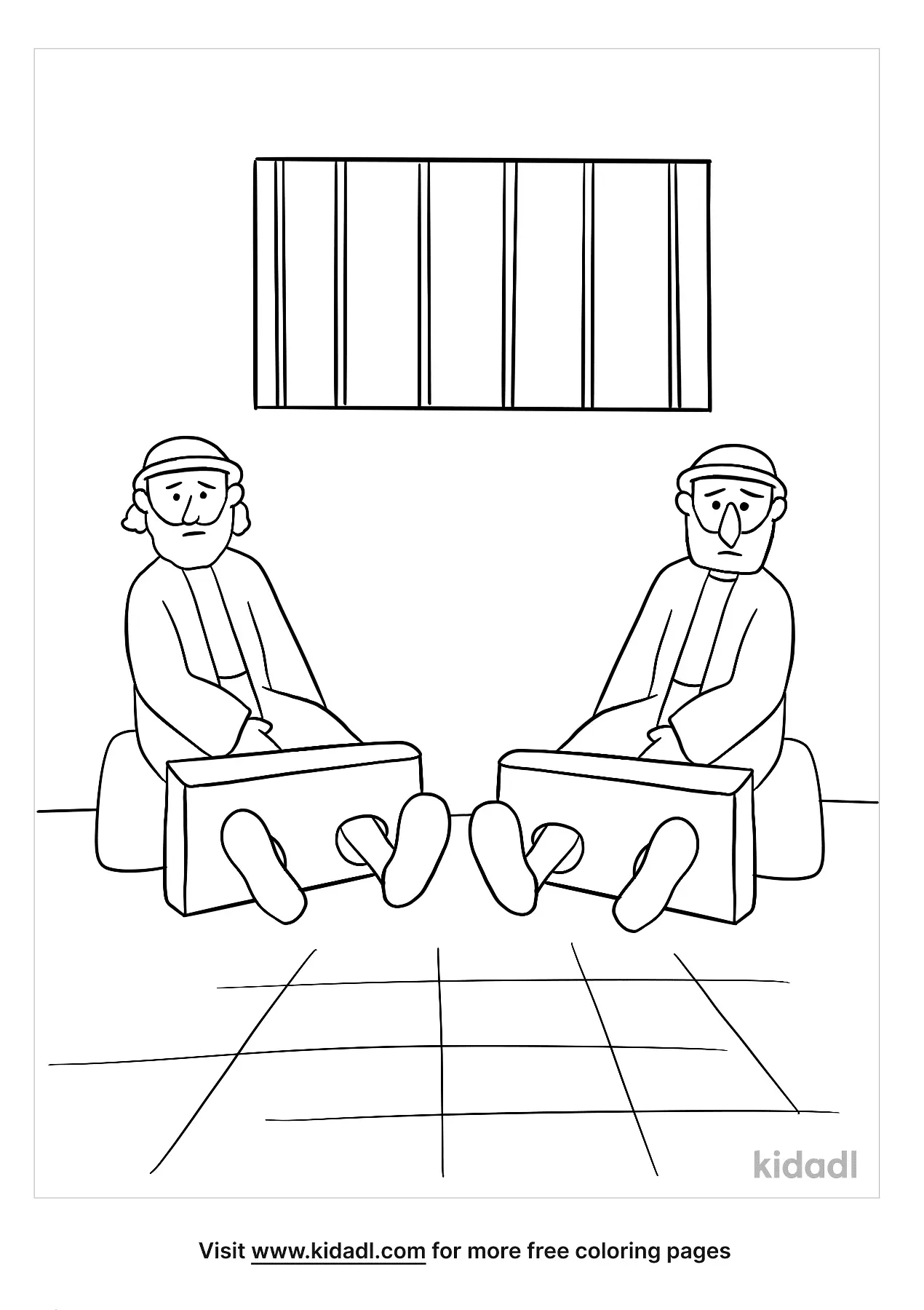 Gehazi Coloring Page | Free Bible Coloring Page | Kidadl