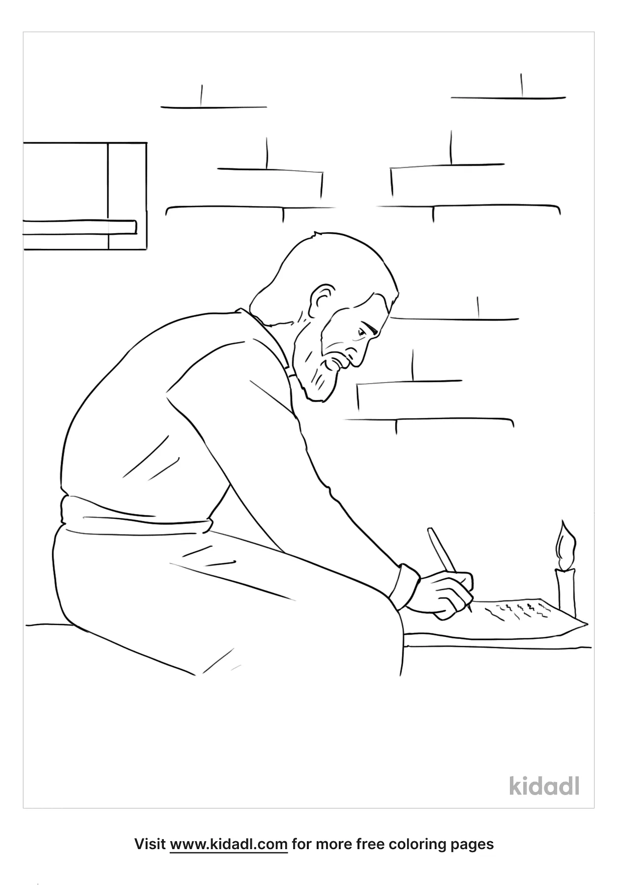 coloring pages paul letters