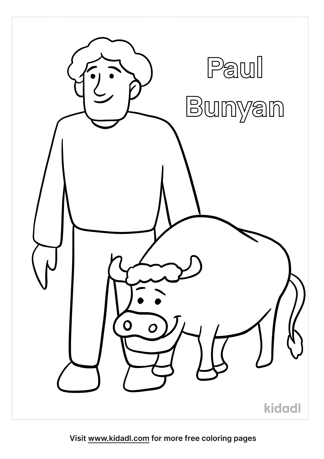 paul bunyan coloring pages activities