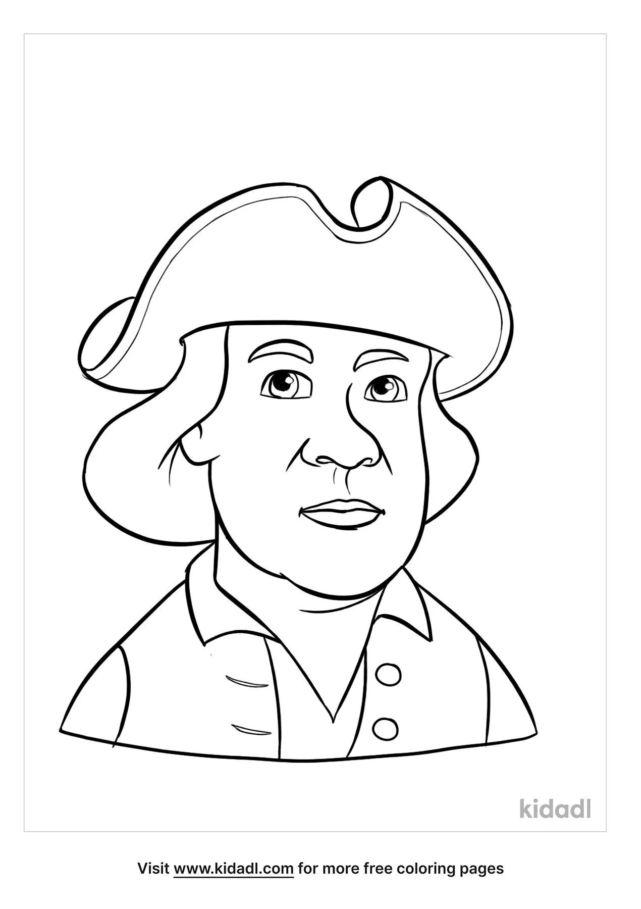 Free Paul Revere Coloring Page | Coloring Page Printables | Kidadl